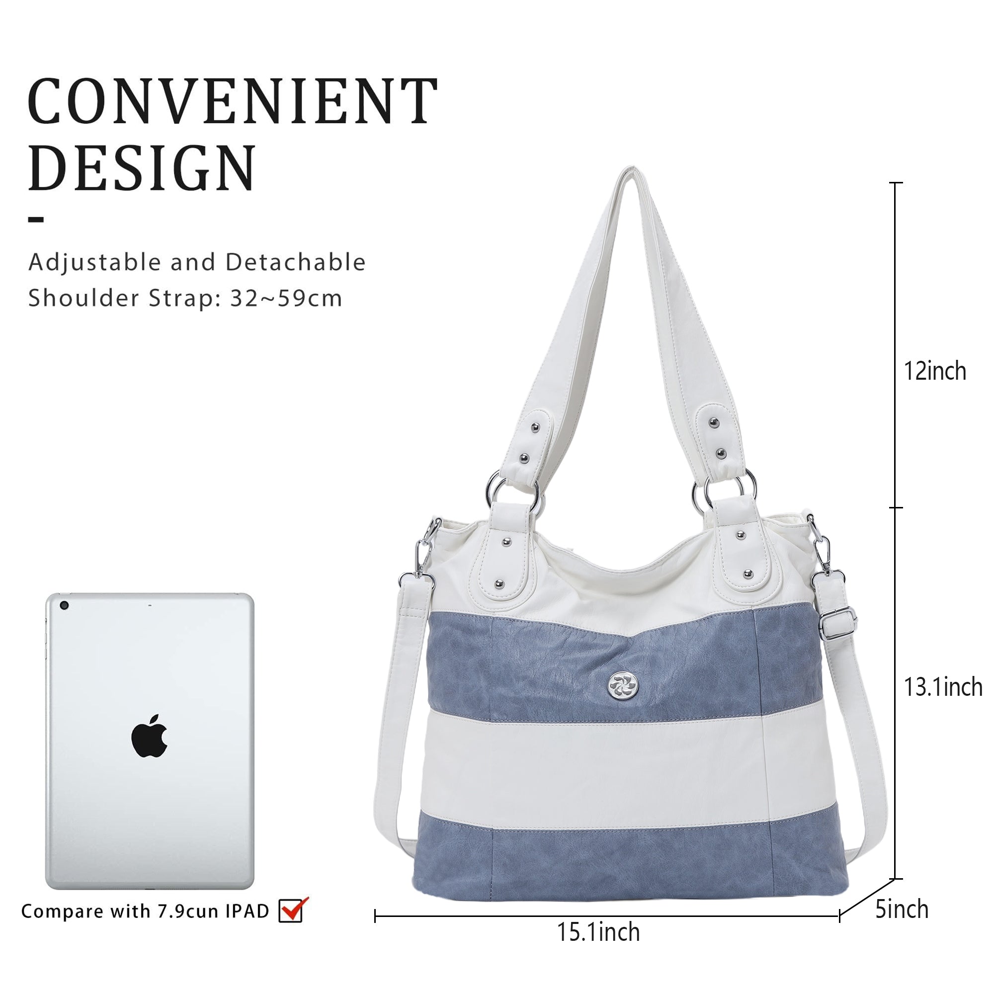 Soft Washed PU Leather Shoulder Crossbody Handbags-Angelkiss Bag