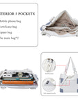 Soft Washed PU Leather Shoulder Crossbody Handbags-Angelkiss Bag