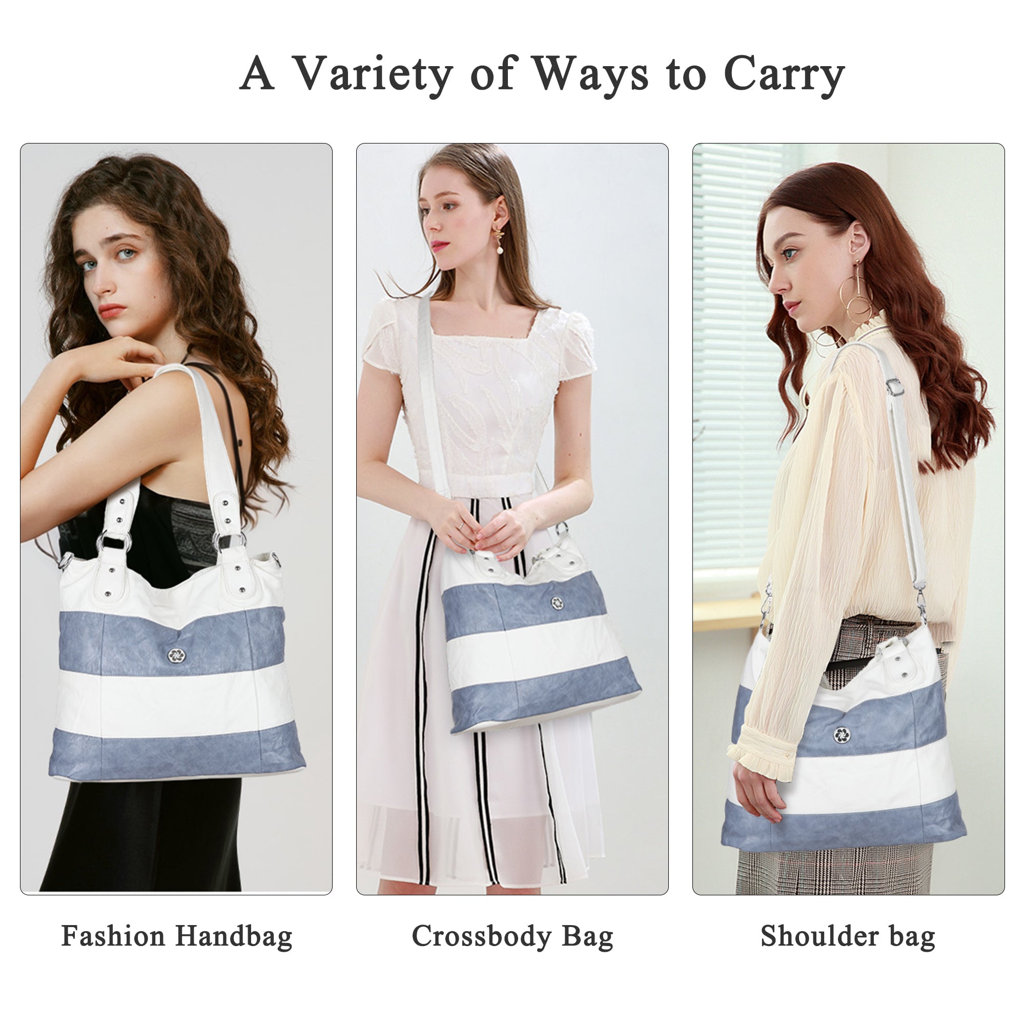 Soft Washed PU Leather Shoulder Crossbody Handbags-Angelkiss Bag