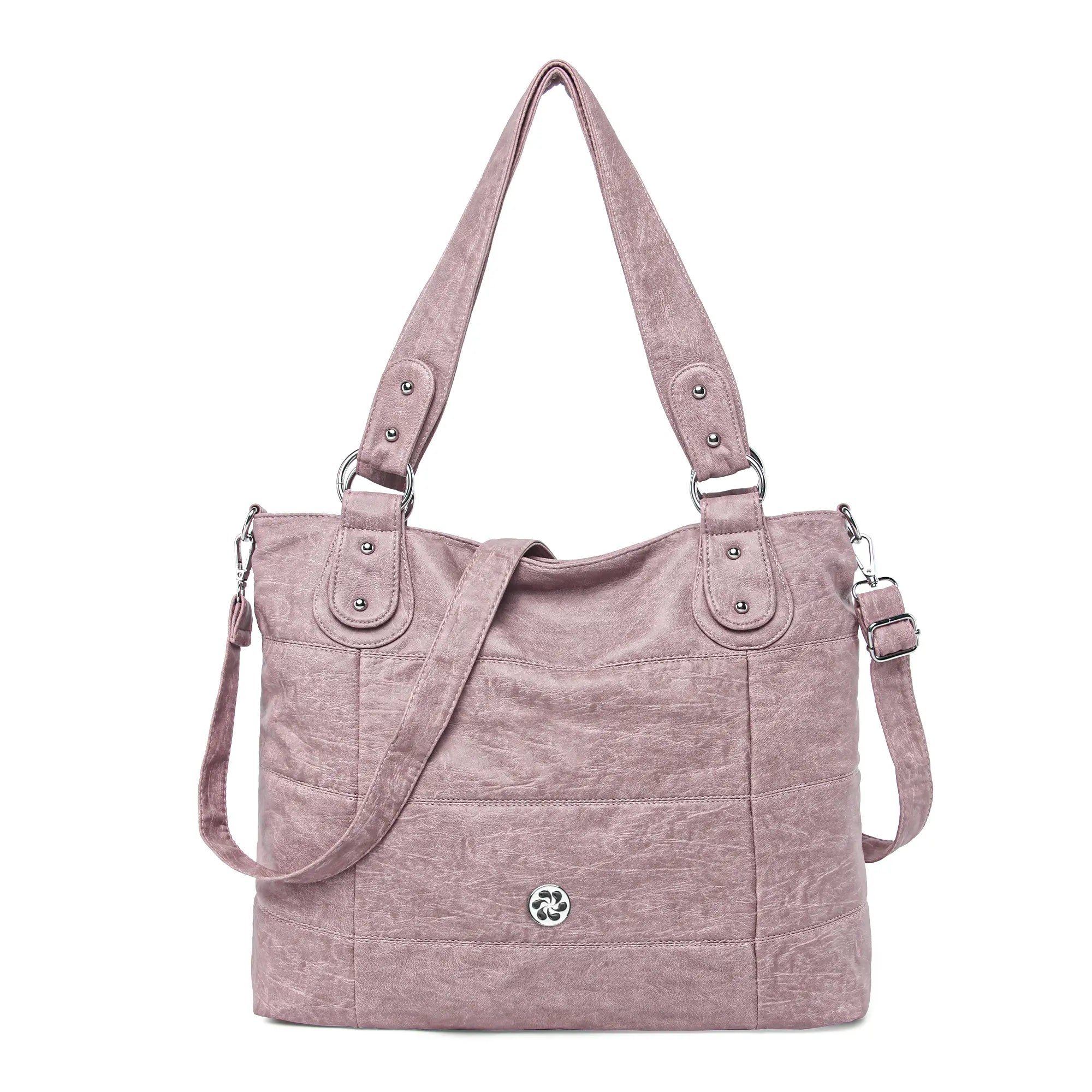 Soft Washed PU Leather Shoulder Crossbody Handbags