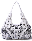 Hobo Leopard print Shoulder Handbag-Angelkiss Bag