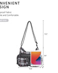 plaid art chic crossbody bag /handbag
