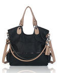 Vegan PU Leather Tote Shoulder Bag, Large Capacity – Ideal for Work, School, Business & Travel