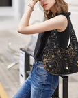 Hobo Bum Shoulder Bag, wash nylon leopard multi-purpose design shoulder bag