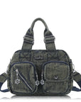 Vintage Green Handbag & Wallet Set|Large Capacity Tote for Women