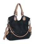 Vegan PU Leather Tote Shoulder Bag, Large Capacity – Ideal for Work, School, Business & Travel