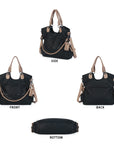 Vegan PU Leather Tote Shoulder Bag, Large Capacity – Ideal for Work, School, Business & Travel