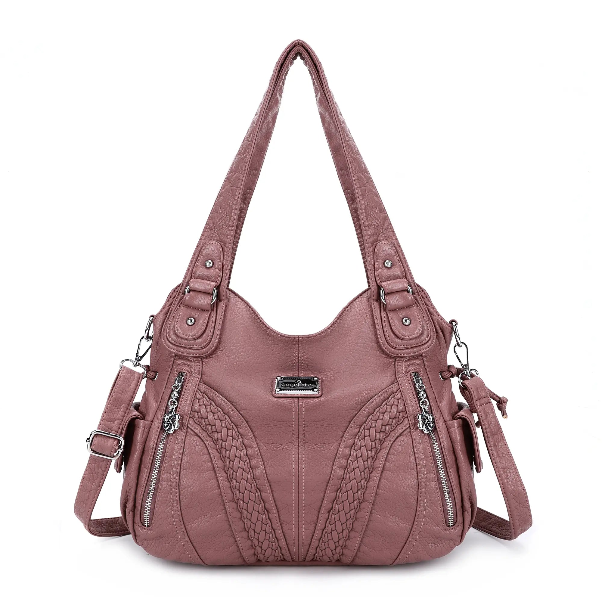 washed Large capacity Daily women Waterproof unique hobo handbag