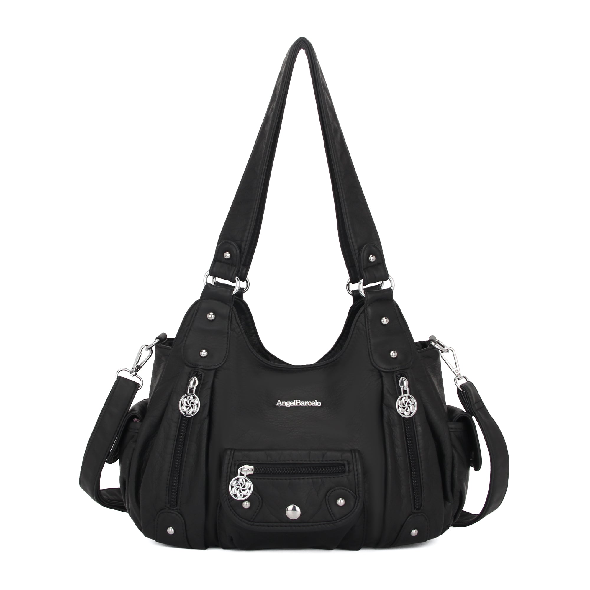Women Shoulder Bag Handbag of Washed PU Leather-Angelkiss Bag