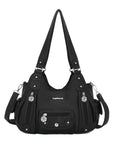 Women Shoulder Bag Handbag of Washed PU Leather-Angelkiss Bag