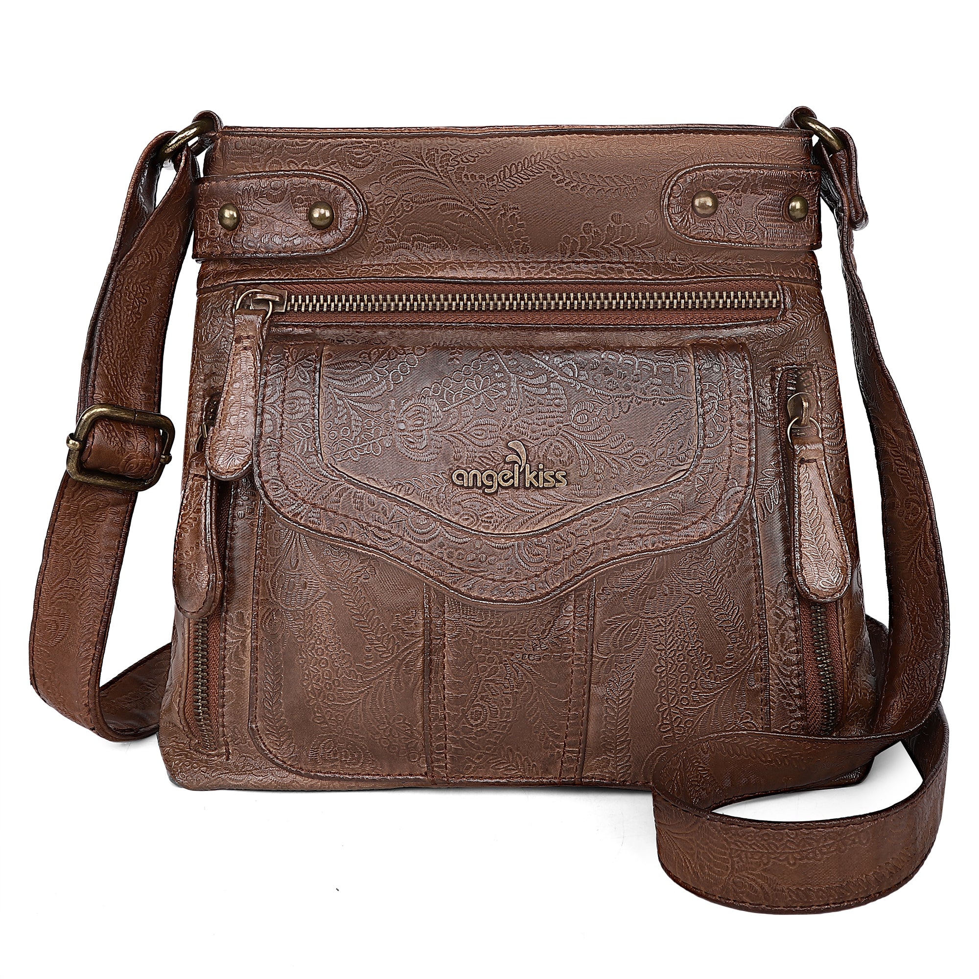 Women's vintage bronzer crossbody bag-Angelkiss Bag
