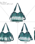 tie-dye retro spacious wandering bag