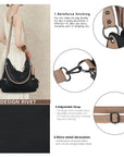 Vegan PU Leather Tote Shoulder Bag, Large Capacity – Ideal for Work, School, Business & Travel
