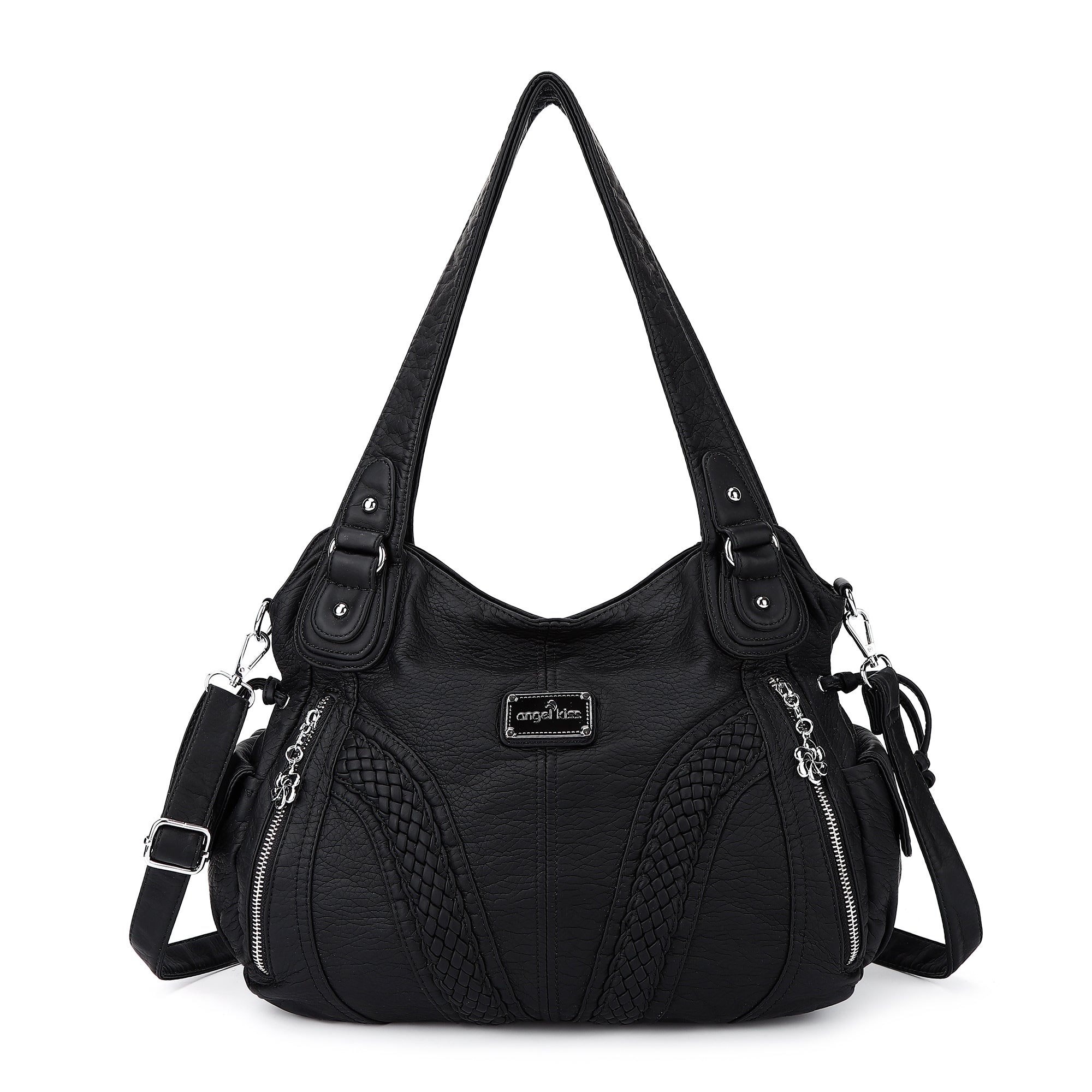 washed Large capacity Daily women Waterproof unique hobo handbag-Angelkiss Bag