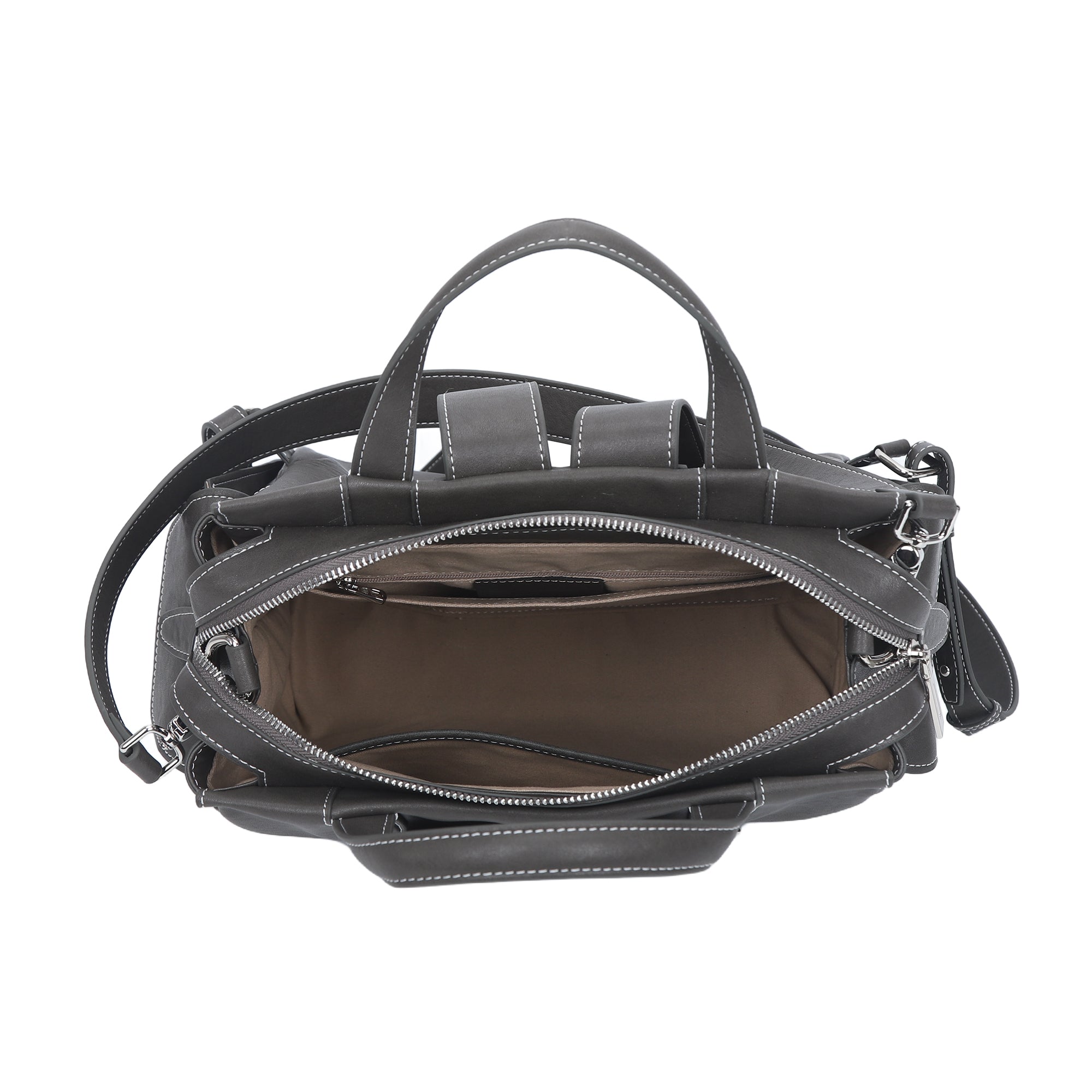 Washed pu leather Backpack for works-Angelkiss Bag