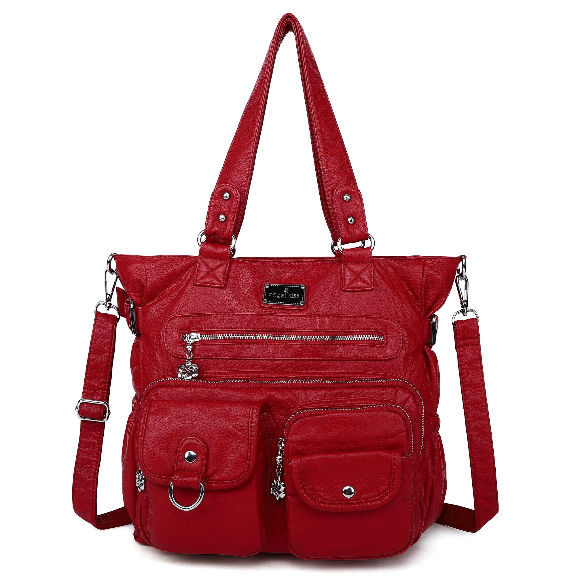 Large Muti-Pocket Women Hobo Shoulder Bag-Angelkiss Bag