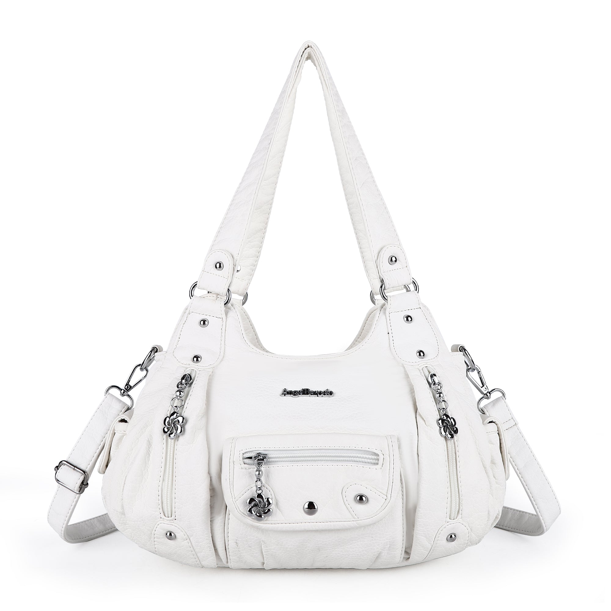 Women Shoulder Bag Handbag of Washed PU Leather-Angelkiss Bag
