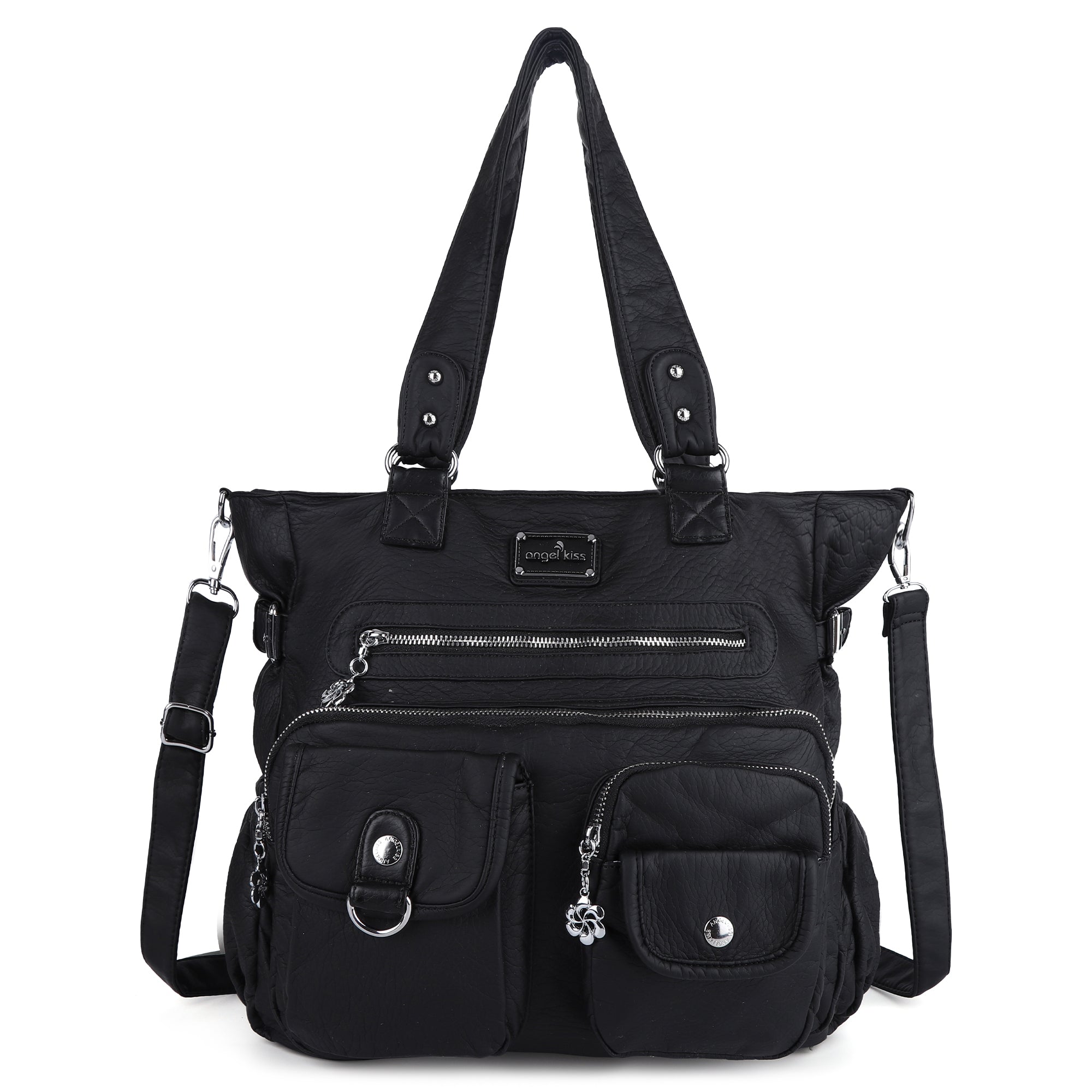 Large Muti-Pocket Women Hobo Shoulder Bag-Angelkiss Bag