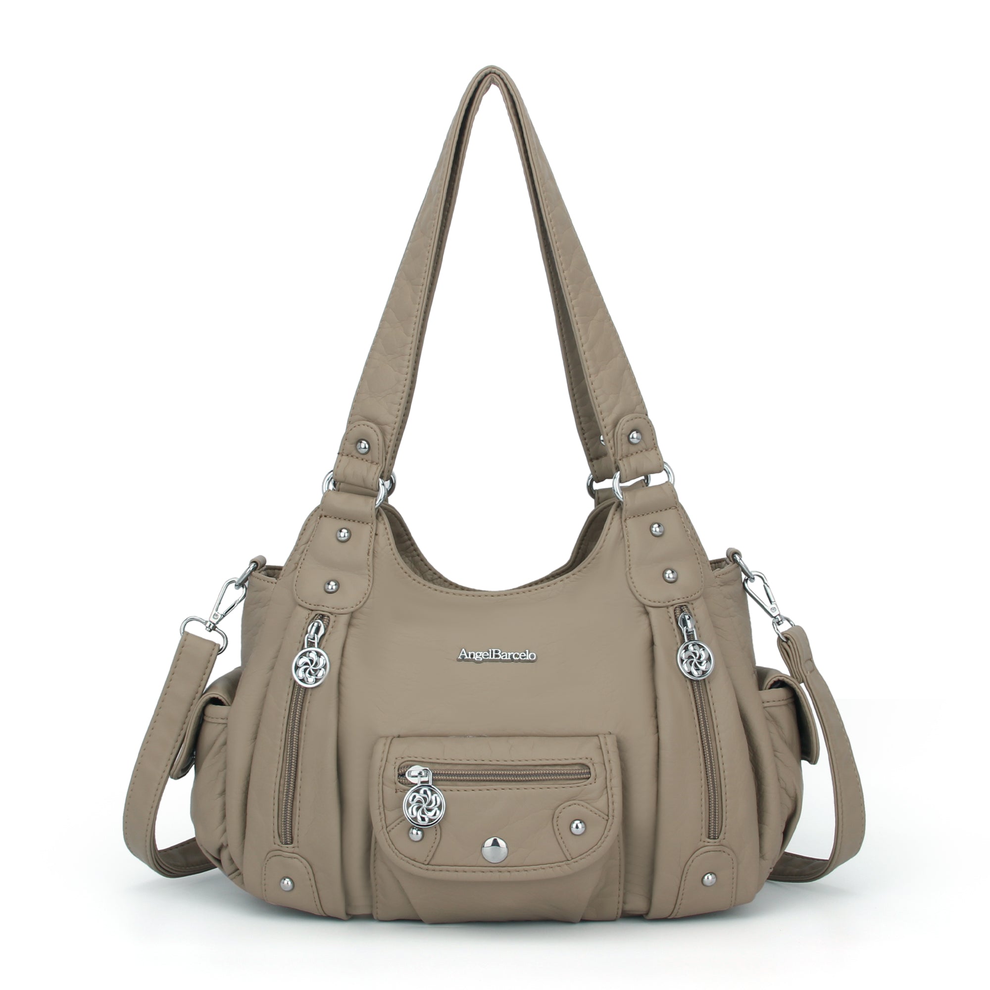 Women Shoulder Bag Handbag of Washed PU Leather-Angelkiss Bag