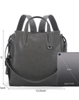 Washed pu leather Backpack for works-Angelkiss Bag