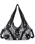 Hobo Leopard print Shoulder Handbag-Angelkiss Bag