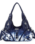 Hobo Tie-Dye Multilayer separation Comfort Shoulder bag-Angelkiss Bag