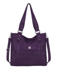 Soft Washed PU Leather Shoulder Crossbody Handbags