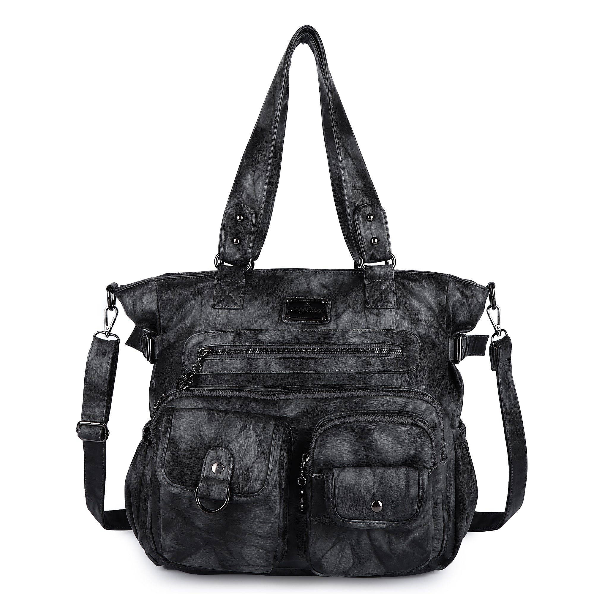 Large Muti-Pocket Women tie-dye Hobo Shoulder Bag-Angelkiss Bag