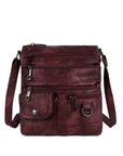 Women's tie-dye vintage pu leather crossbody bag-Angelkiss Bag