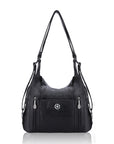 Retro solid color multi-functional traditional design tote bag-Angelkiss Bag