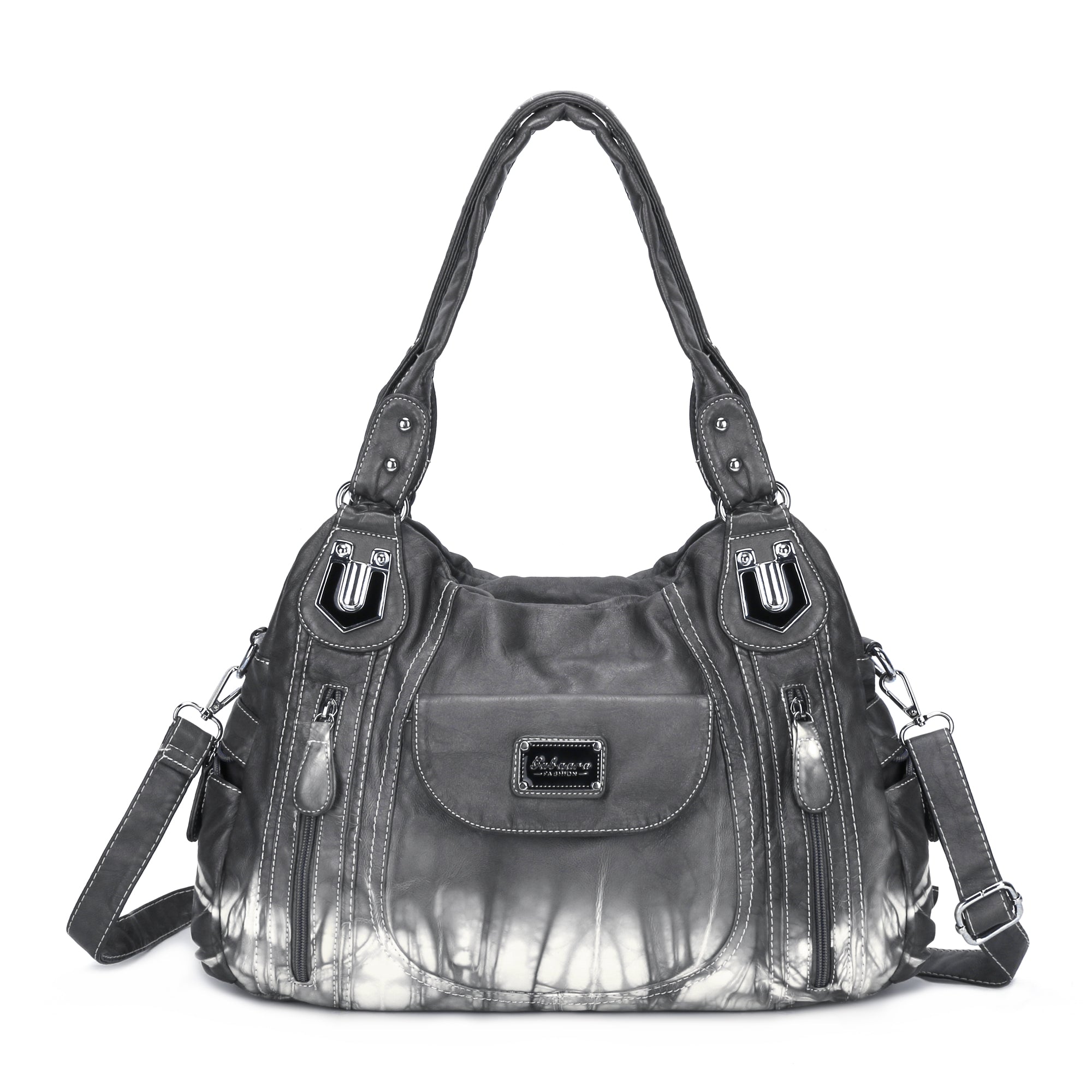 Women  handbag with High Quality Washed PU and Multilayer separation-Angelkiss Bag