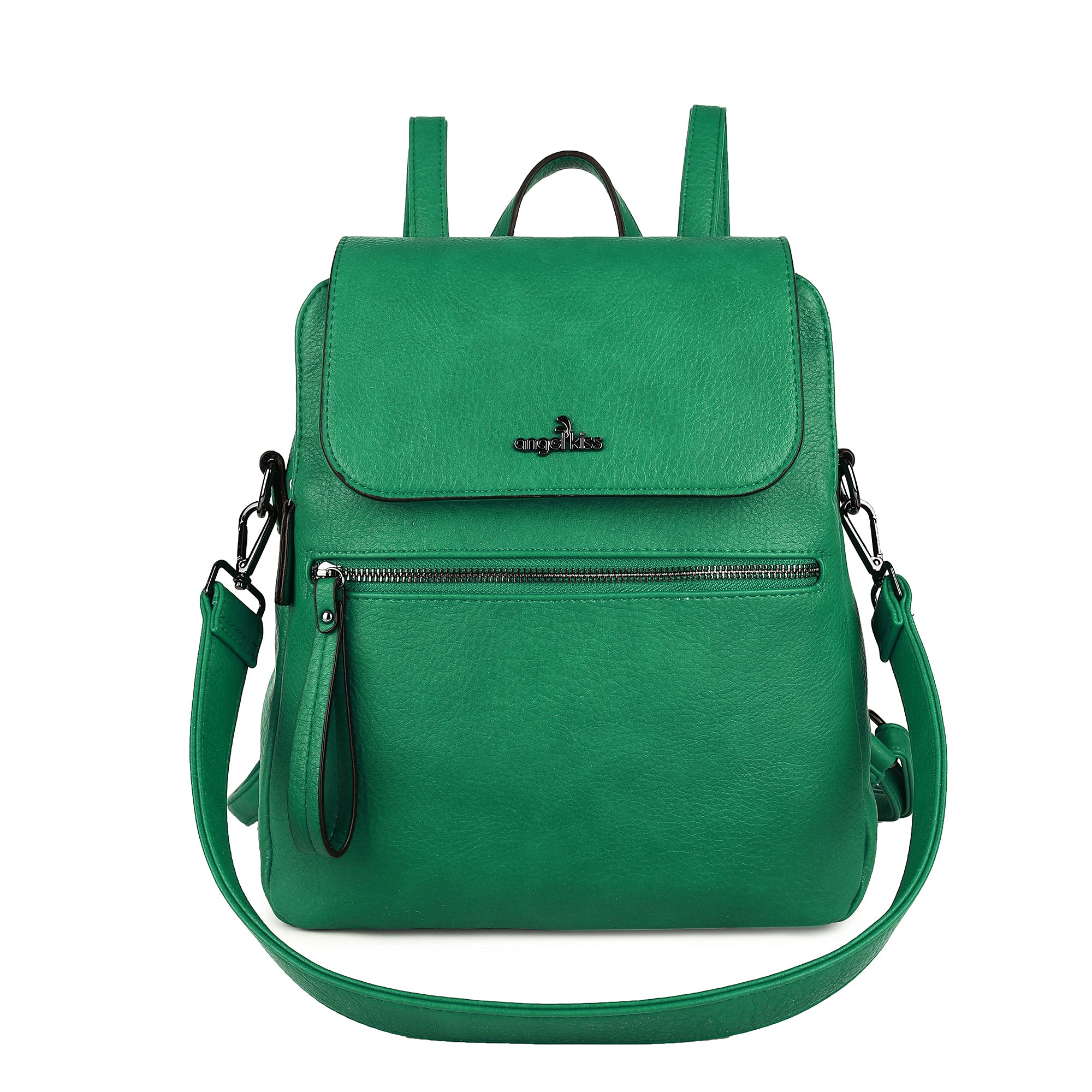 pu leather detachable shoulder strap backpack/crossbody bag-Angelkiss Bag