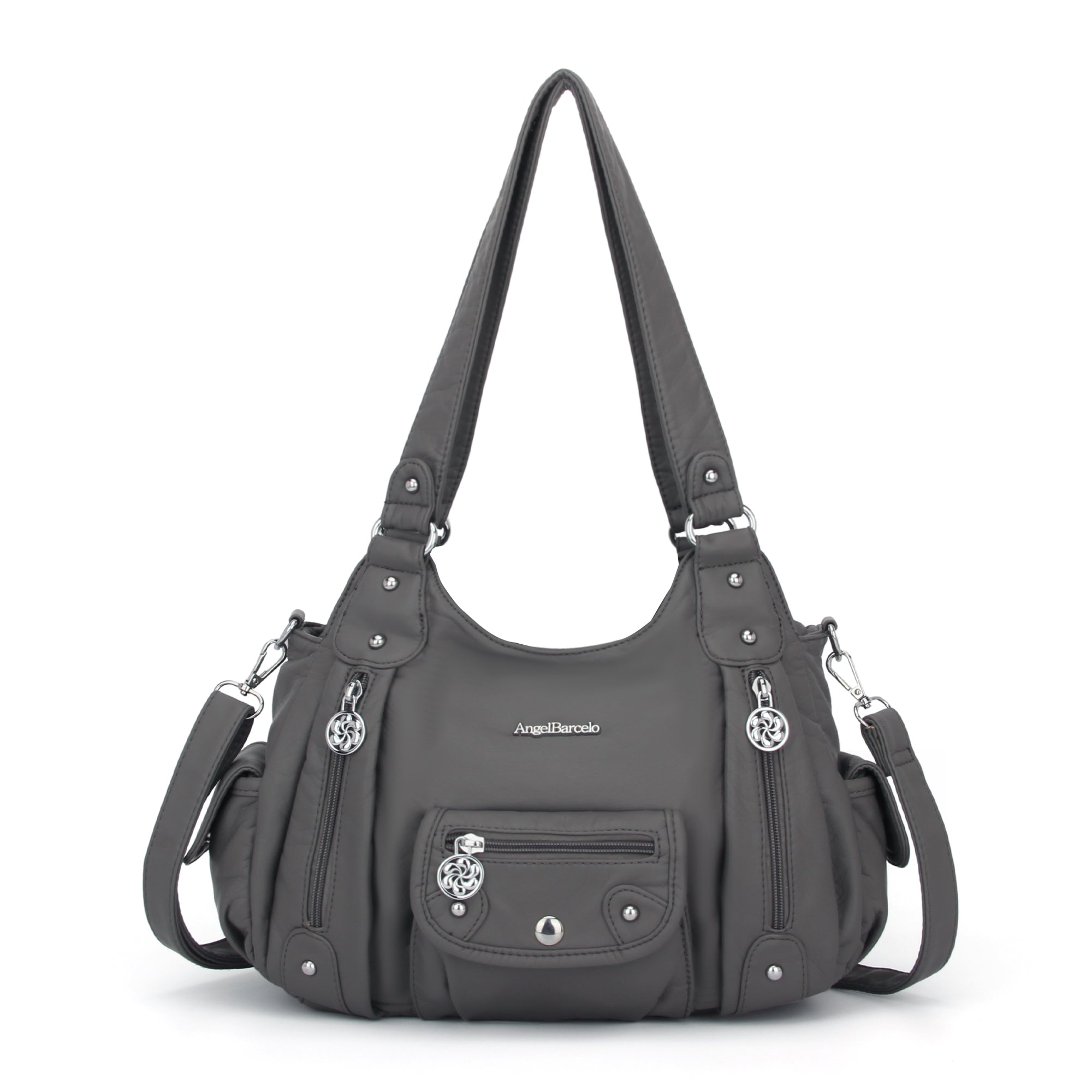 Women Shoulder Bag Handbag of Washed PU Leather-Angelkiss Bag