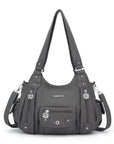 Women Shoulder Bag Handbag of Washed PU Leather-Angelkiss Bag