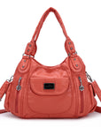 Women handbag with High Quality Washed PU Multi Purpose tote bag-Angelkiss Bag
