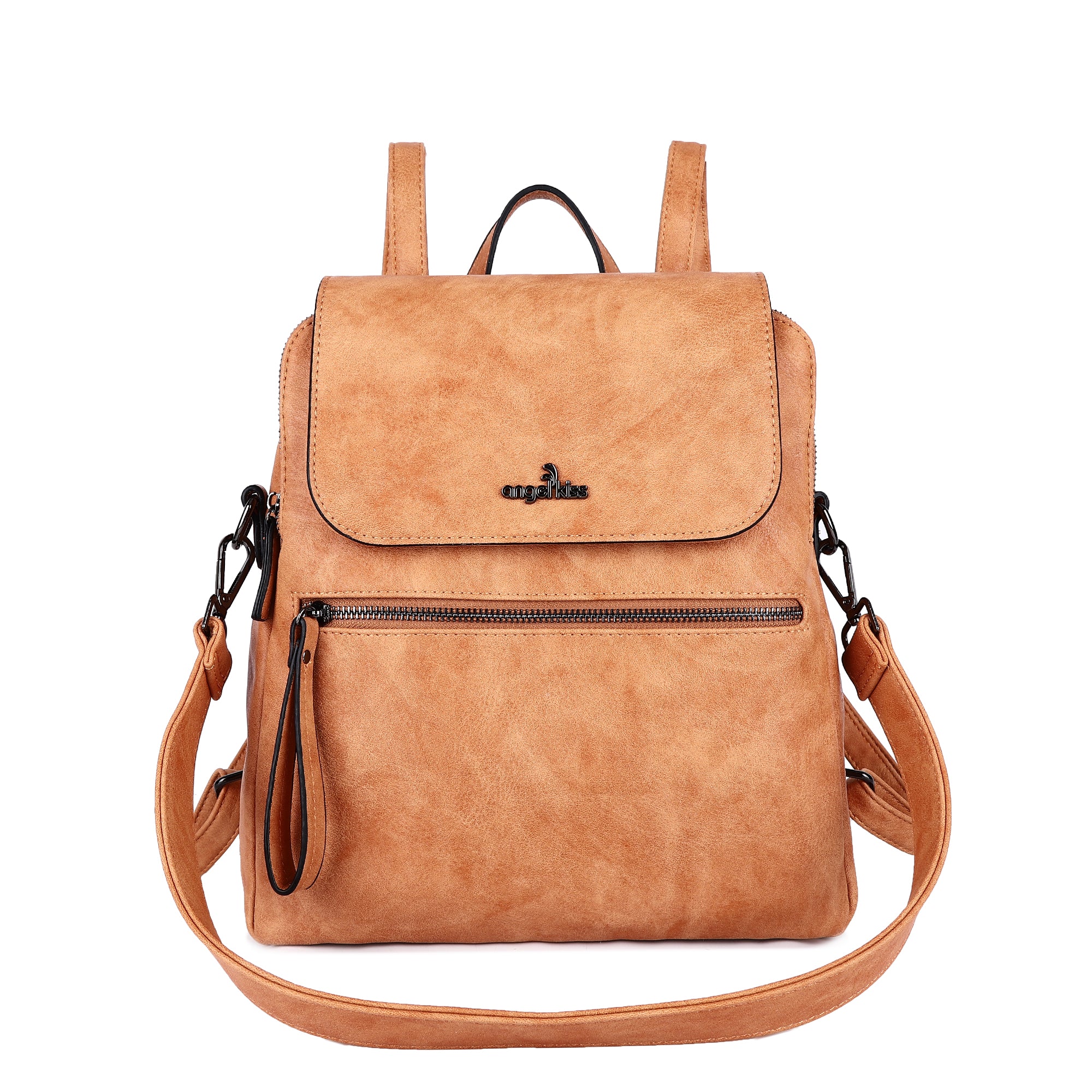 Women Backpack with a detachable shoulder strap-Angelkiss Bag