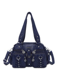 Washed Desigher Handbag For Women with Multi pockets