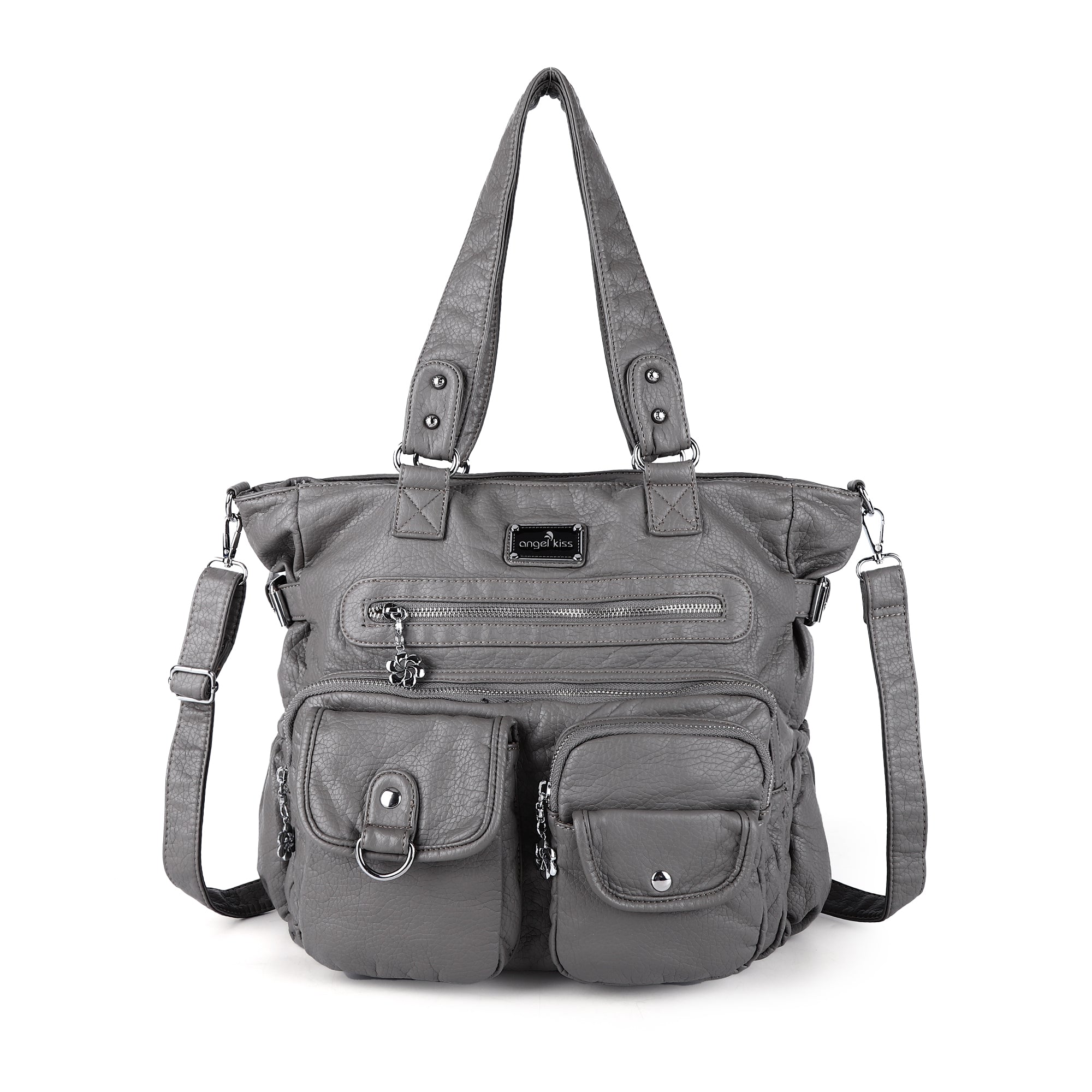 Large Muti-Pocket Women Hobo Shoulder Bag-Angelkiss Bag
