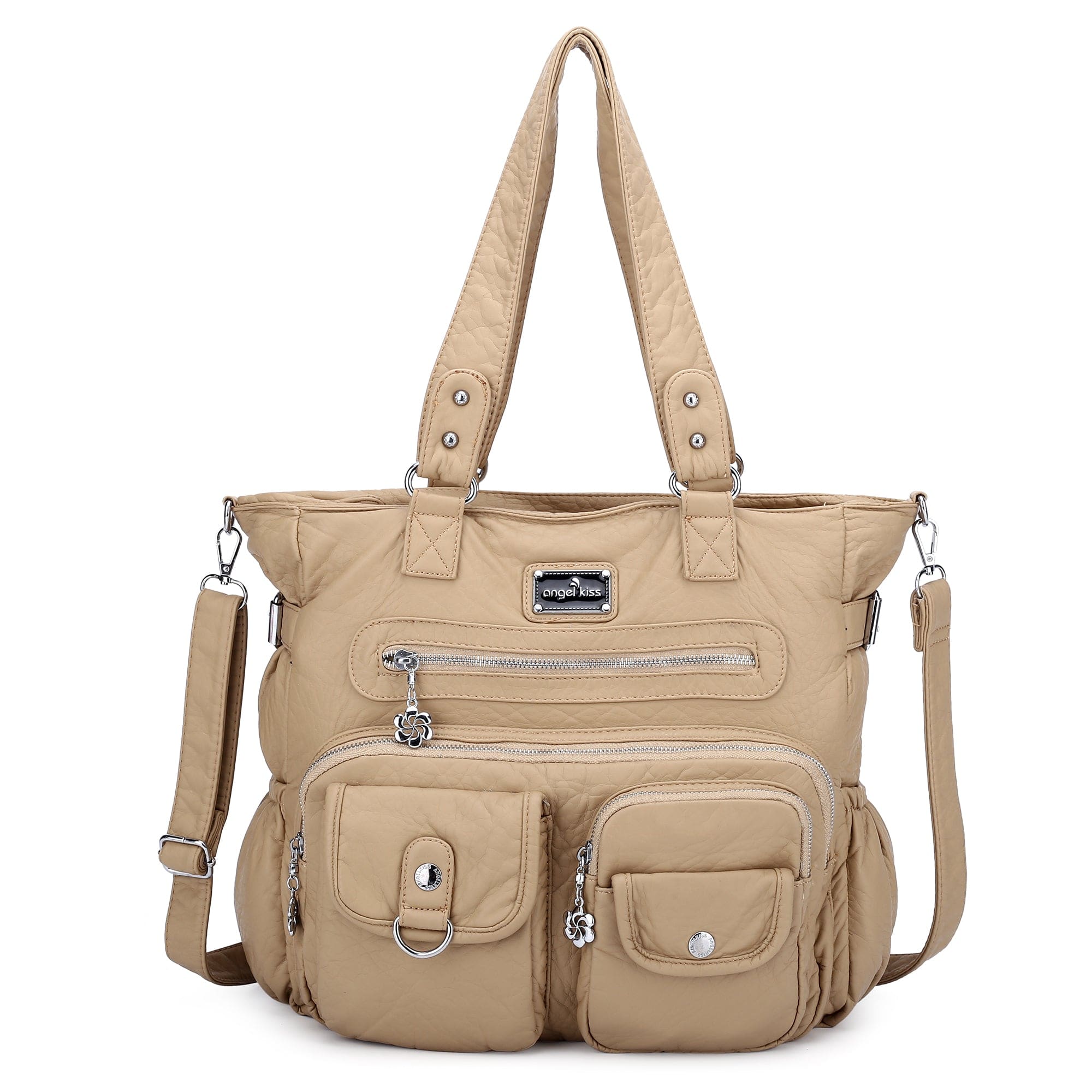Large Muti-Pocket Women Hobo Shoulder Bag-Angelkiss Bag
