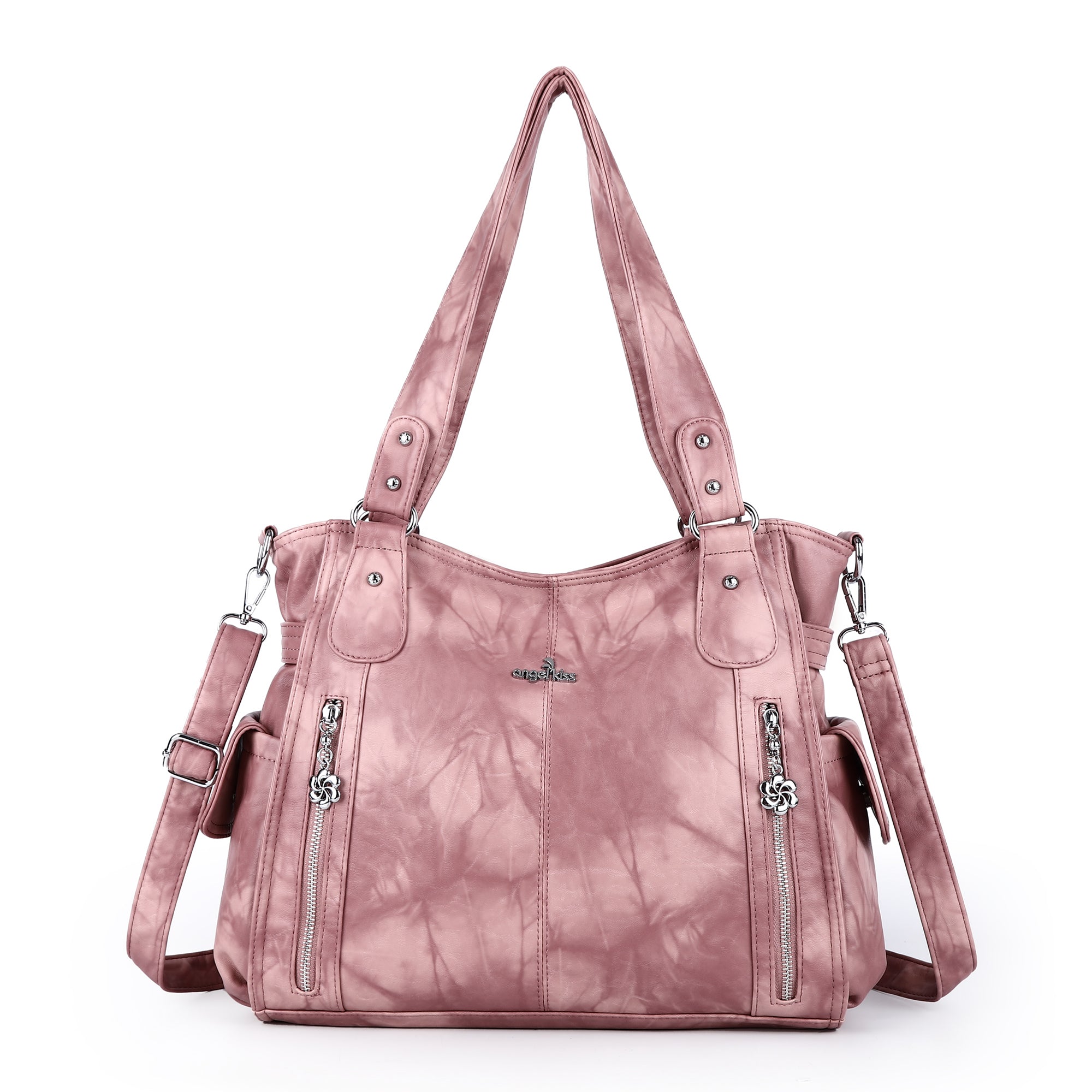 ★ まりん777。 ★【美品】y2k angel kiss トートバッグ 再販・Angel kissフェイクレザー2Wayトートバッグw8030 #母の日