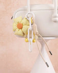 Floral Charm Pendant – Elegant Bloom Accessory for Bags key