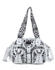 Fashion Multi-Pocket Compartment Leopard Print Handbag