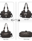 Ladies exquisite chic denim handbag satchel | Angel kiss
