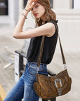 Ladies exquisite chic denim handbag satchel | Angel kiss