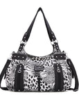 Fashion women large capacity leopard print shoulder bag vagrant bag-Angelkiss Bag