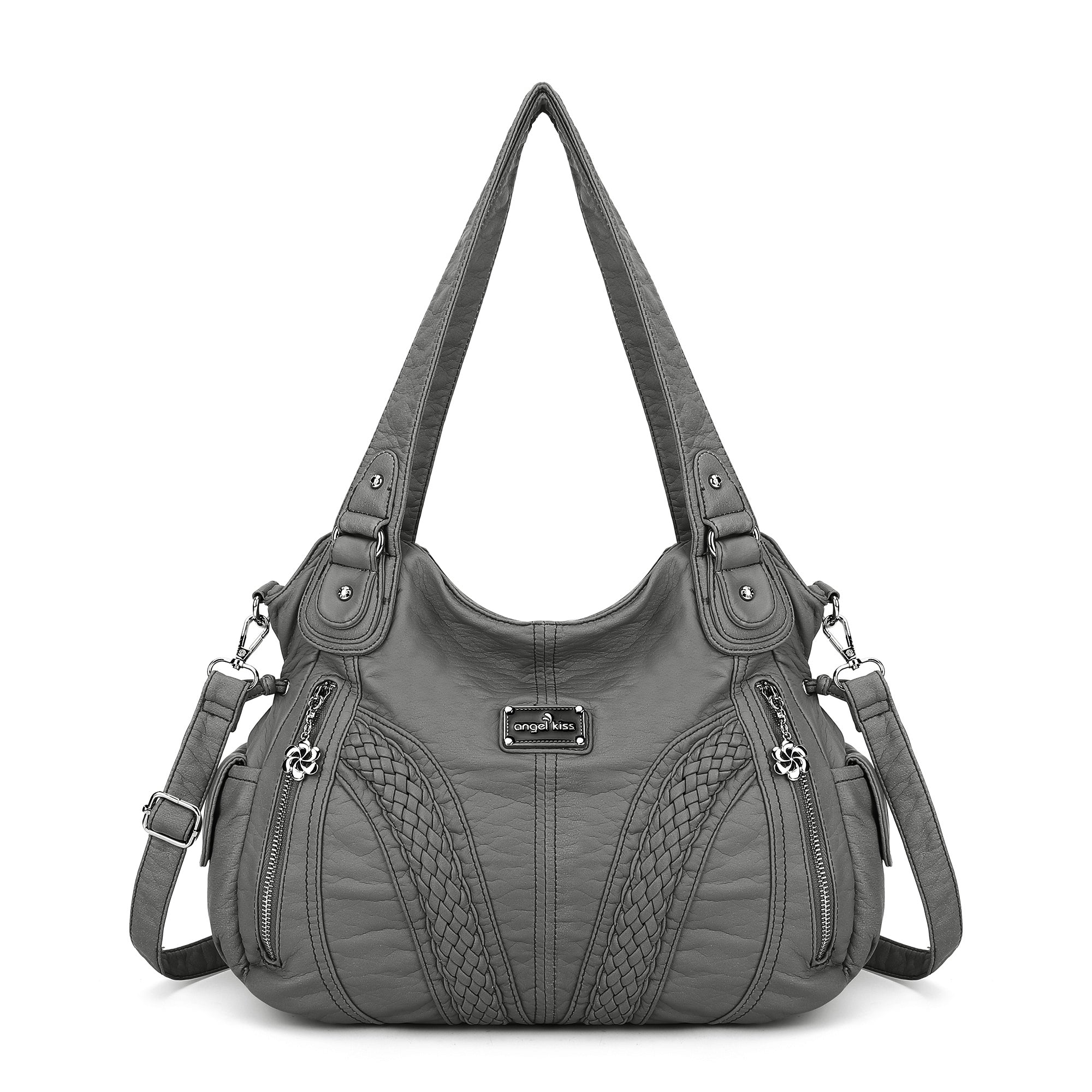washed Large capacity Daily women Waterproof unique hobo handbag-Angelkiss Bag