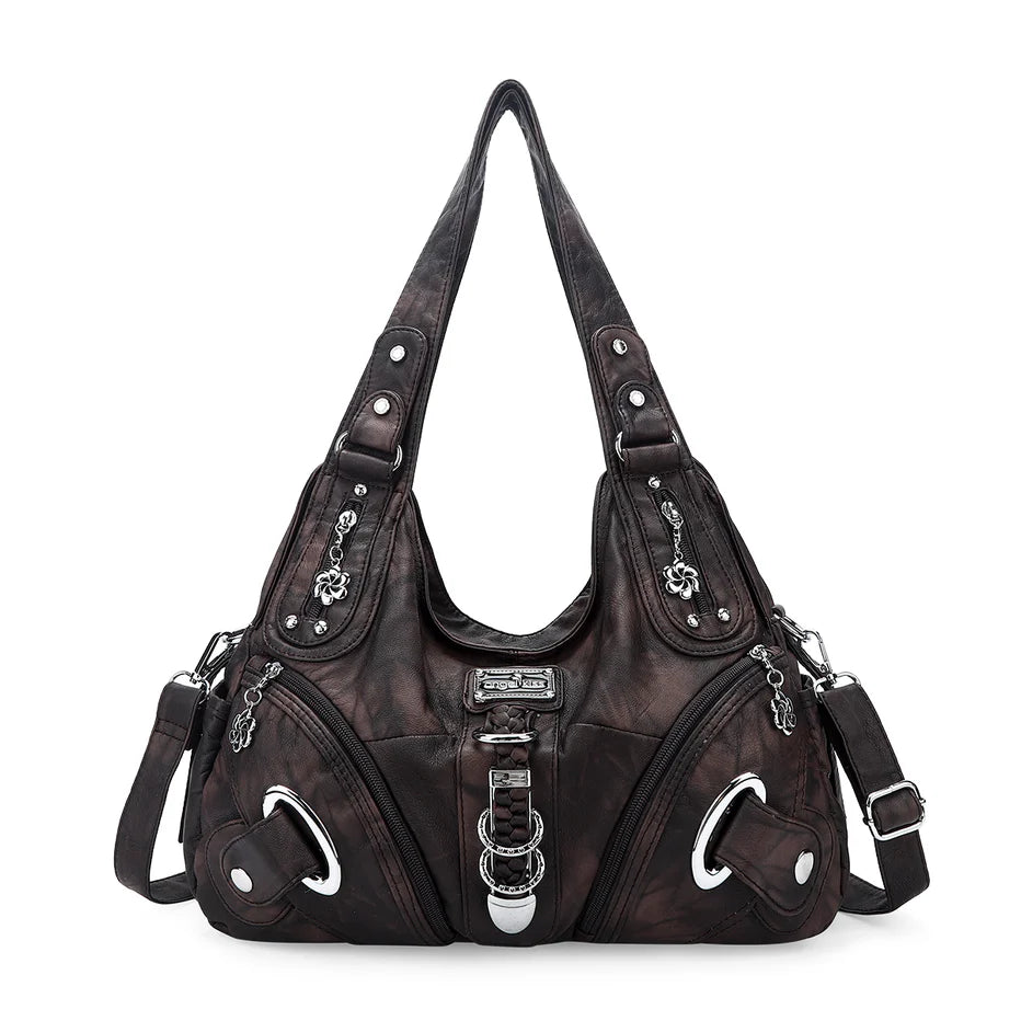 Hobo tie-dye vintage shoulder purse-Angelkiss Bag