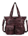 Large Muti-Pocket Women Tie-Dye Hobo Shoulder Bag