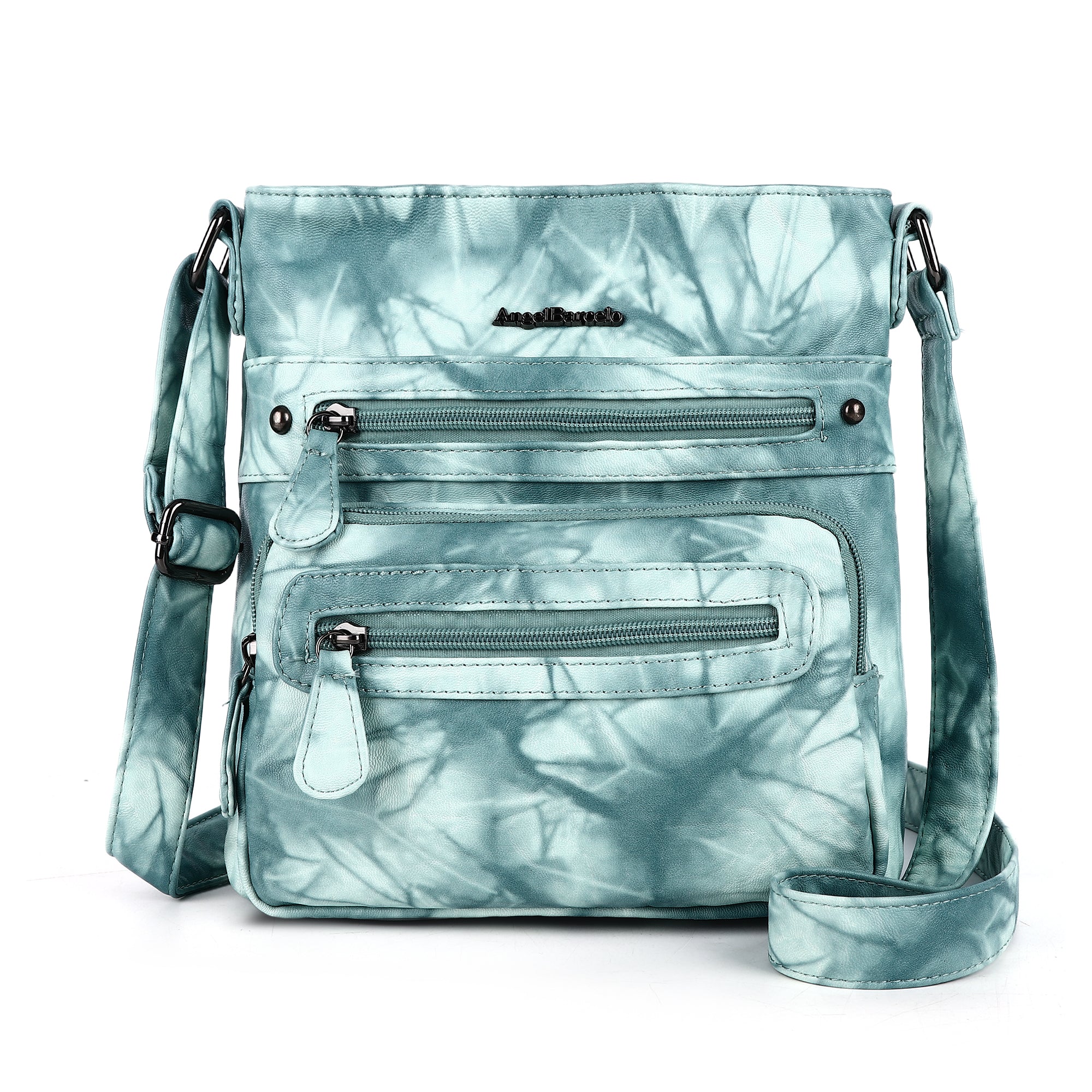 Women's tie-dye denim vintage crossbody bag-Angelkiss Bag