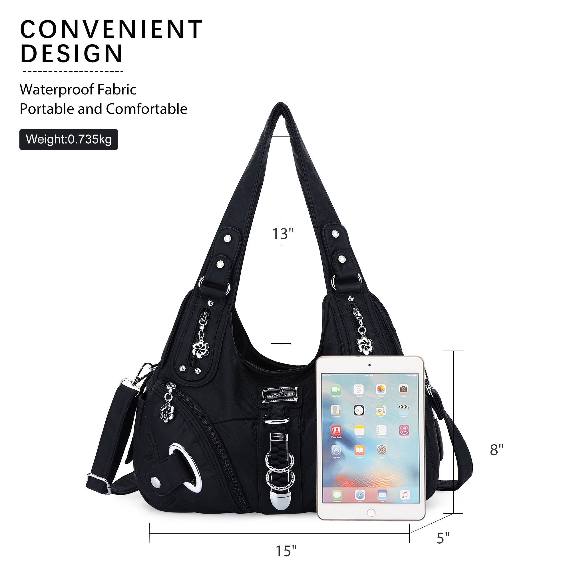 Hobo Shoulder Handbag Purse-Angelkiss Bag